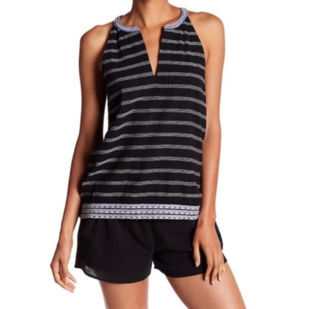 Joie Heather Embroidered Seamless Blouse - S